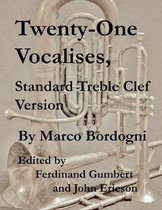 Twenty-One Vocalises, Standard Treble Clef Version