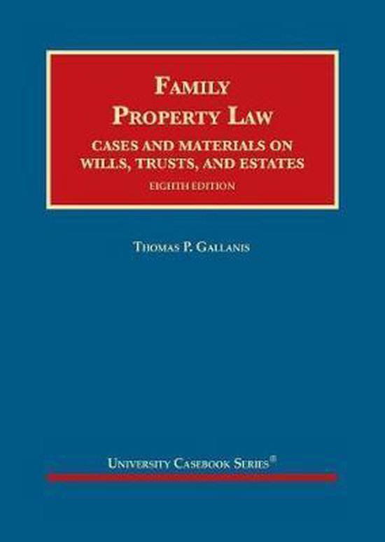 University Casebook Series Family Property Law 9781647080884