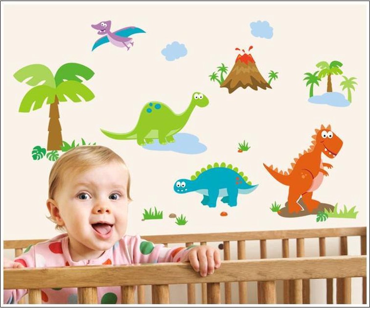 Muursticker4sale Kinderkamer muursticker Dino