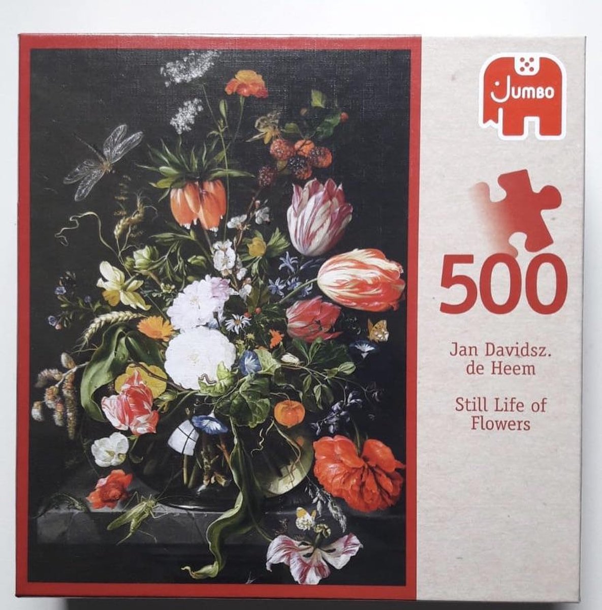 Jumbo Puzzel Still Life Of Flowers - Jan Davids. de Heem - Legpuzzel - 500 stuks