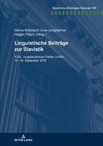 Specimina Philologiae Slavicae- Linguistische Beitraege Zur Slavistik