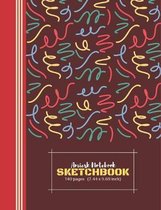 Amiesk Notebook - Sketch Book - 140 pages (7.44 x 9.69 inch)