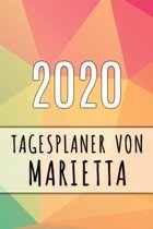 2020 Tagesplaner von Marietta: Personalisierter Kalender für 2020 mit deinem Vornamen