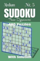 Medium Sudoku Nr.5: 480 puzzles with solution