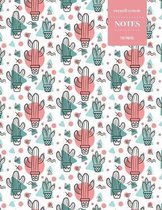 Cornell System Notes 110 Pages: Cactus Notebook for Professionals and Students, Teachers and Writers - Succulent Llama Pattern