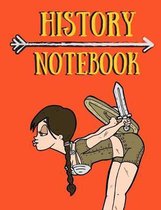 History notebook: thick ruled composition notebook 120 pages, designed for Vikings fans; new school year; back to school 2020