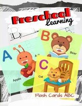 Preschool Learning Flash Cards ABC: ABC A Child's First Alphabet Book, Number Tracing Book for Preschoolers and Kids Ages 3-5 Trace Numbers Practice W