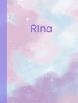 Rina: Personalized Composition Notebook - College Ruled (Lined) Exercise Book for School Notes, Assignments, Homework, Essay