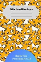 Cute Cheese Theme Wide Ruled Line Paper