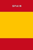 Spain: Country Flag A5 Notebook to write in with 120 pages