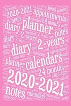 2020-2021 Diary Planner: 2 Years Notebook - Month on Two Pages - Both Year Calendars & Holidays - Week to a Page - Handy Size - Unique Cover