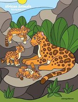 African Animals- African Animals Coloring Book 3 & 4