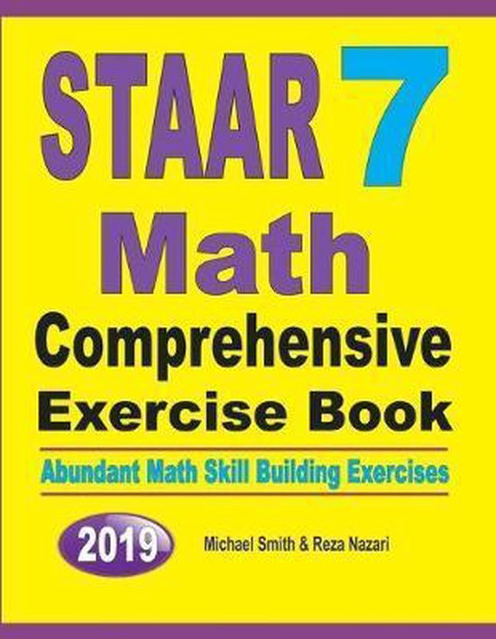 STAAR 7 Math Comprehensive Exercise Book - cover
