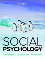 ALLE college aantekeningen en BOEK samenvatting Sociale Psychologie (P_BSOCPSY)  Social Psychology 3e, ISBN: 9781526847928
