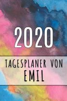2020 Tagesplaner von Emil: Personalisierter Kalender für 2020 mit deinem Vornamen