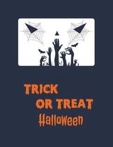 Trick or treat halloween: notebook halloween for the writing