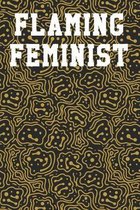 Flaming Feminist: Guitar Tab Notebook 6''x9'' 120 Pages