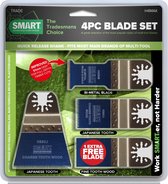 SMART Blades Multitool Zaagbladen Set - Voor Oscillerende Multitools - 5-Delig