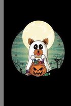 Terrier Yorkshire Ghost: Haunted Ghoul Spooky Dogs Halloween Party Scary Hallows Eve All Saint's Day Celebration Gift For Celebrant And Trick O