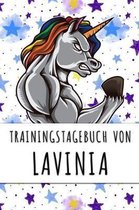 Trainingstagebuch von Lavinia: Personalisierter Tagesplaner für dein Fitness- und Krafttraining im Fitnessstudio oder Zuhause
