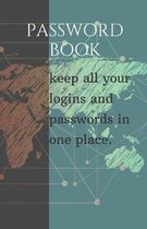 Password book: Keep all your logins and passwords in one place. (With alphabetical tabs)