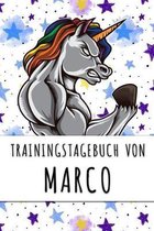 Trainingstagebuch von Marco: Personalisierter Tagesplaner f�r dein Fitness- und Krafttraining im Fitnessstudio oder Zuhause