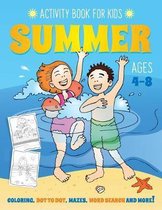 Summer Activity Book for Kids Ages 4-8