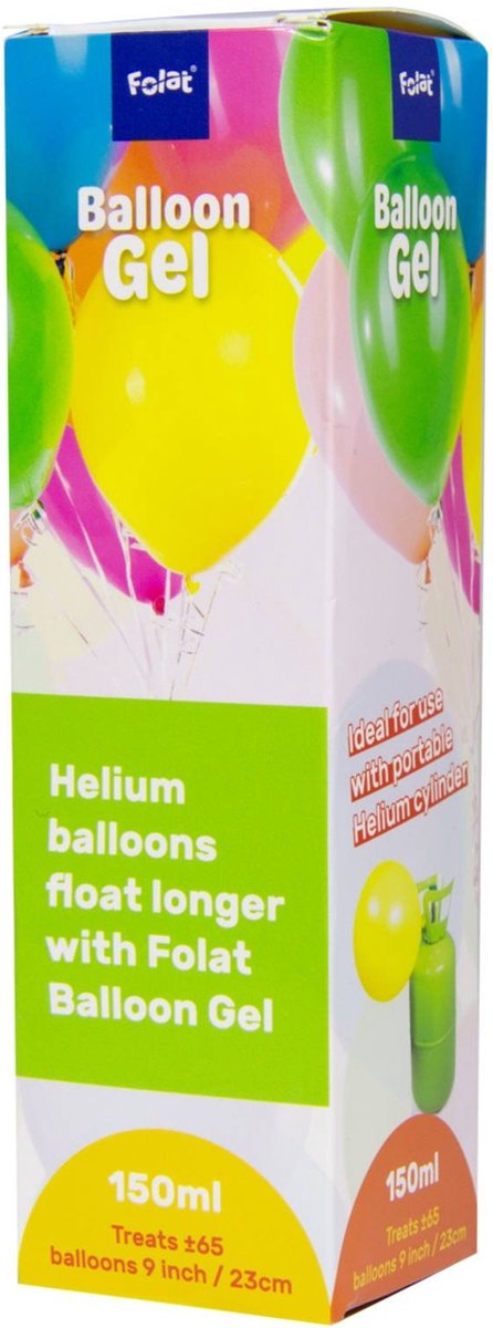 Float gel voor helium ballonnen 150 ml - tot 25x - langer zweven - Ballonnen - Helium - Feestartikelen - Folat