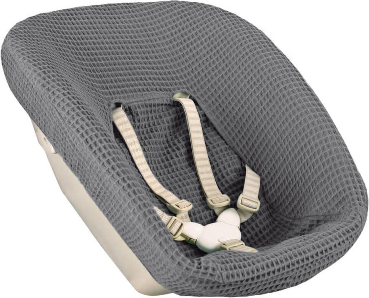 bol.com | Ukje Hoes voor Stokke Newborn Set TrippTrapp - Wafelstof - Grijs