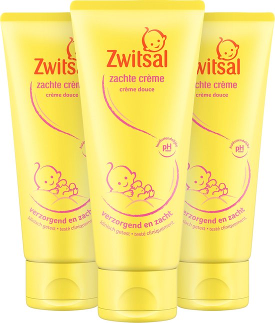 Zwitsal Baby Zachte Crème - Voordeelverpakking- 3 x 100 ml | bol.com