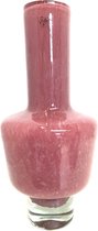 Design vaas Luna Vintage pink - Fidrio UNI COLOUR - glas, mondgeblazen bloemenvaas - diameter 17,5 cm hoogte 40 cm