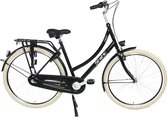 Static Urban Damesfiets - 3 versnellingen - 28 inch - Mat zwart - 57cm