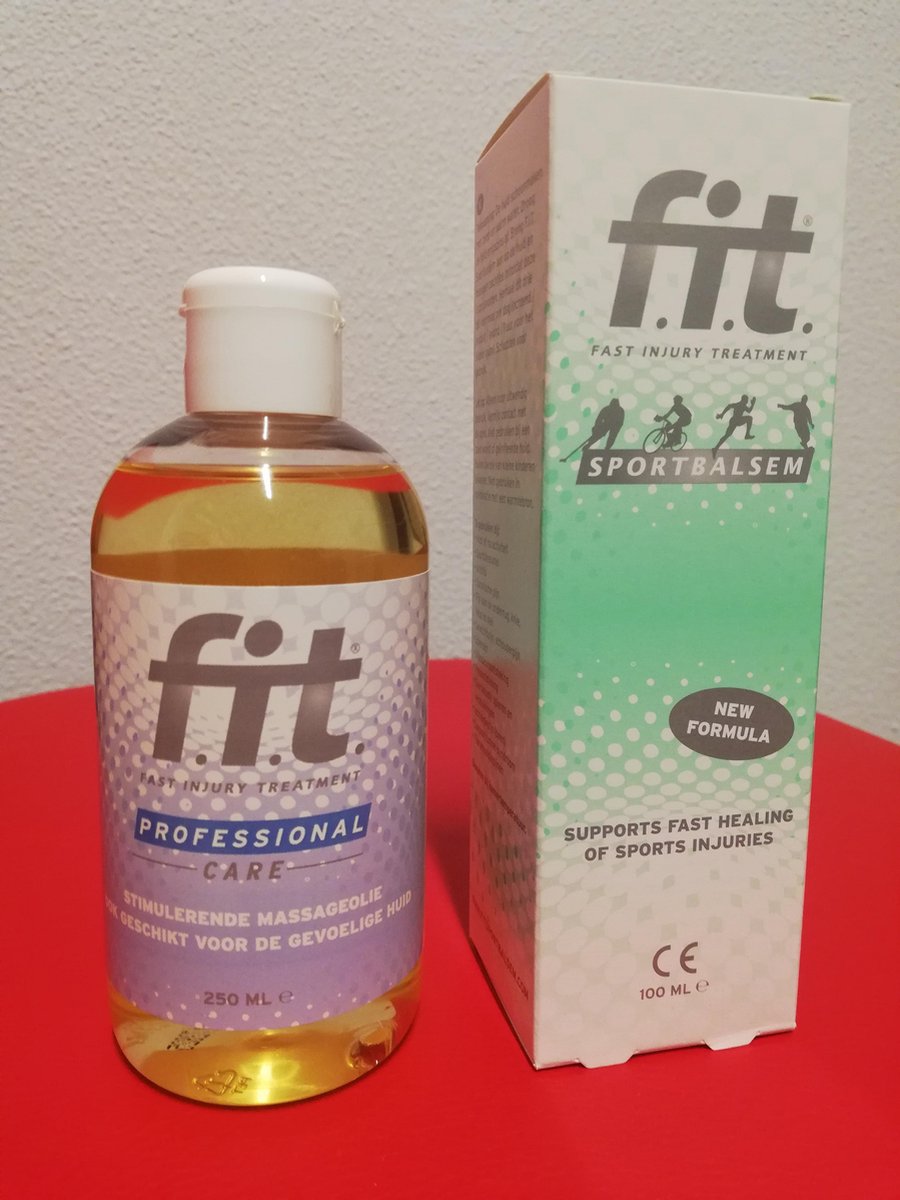 Goedkoopste F.I.T. Masseur set - F.I.T. Sportbalsem 100ml & F.I.T. Massageolie 250ml