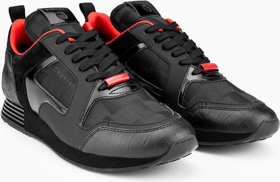 Cruyff Lusso Teknit zwart rood sneakers heren (S) (CC6830193491) | bol.com
