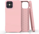 Casecentive Soft Eco TPU Case - Duurzaam hoesje - iPhone 12 Pro roze