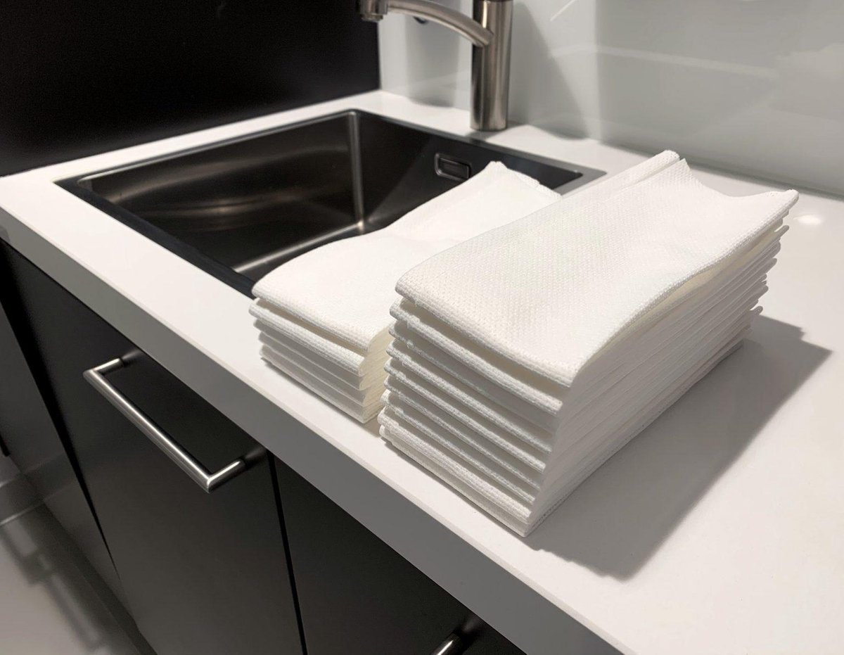 Eco wegwerp handdoeken (200 stuks/doos)