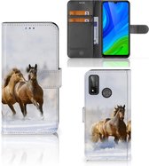 GSM Hoesje Huawei P Smart 2020 Wallet Book Case Paarden