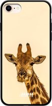 6F hoesje - geschikt voor iPhone 7 -  TPU Case - Giraffe #ffffff