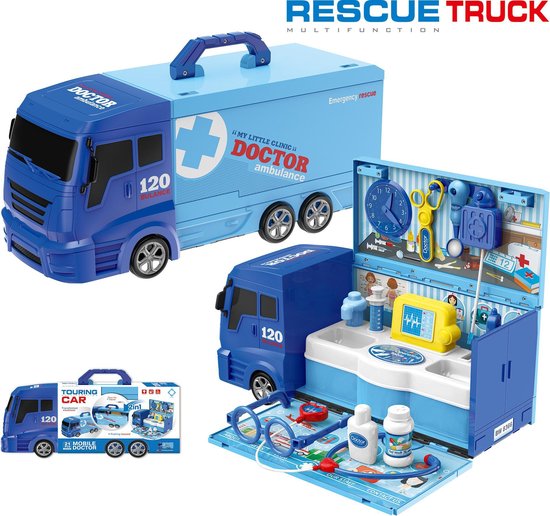 Dokterset Speelgoed - Speelgoed Dokter - Dokter Speelgoed Set - Truck -  Plastic | bol.com