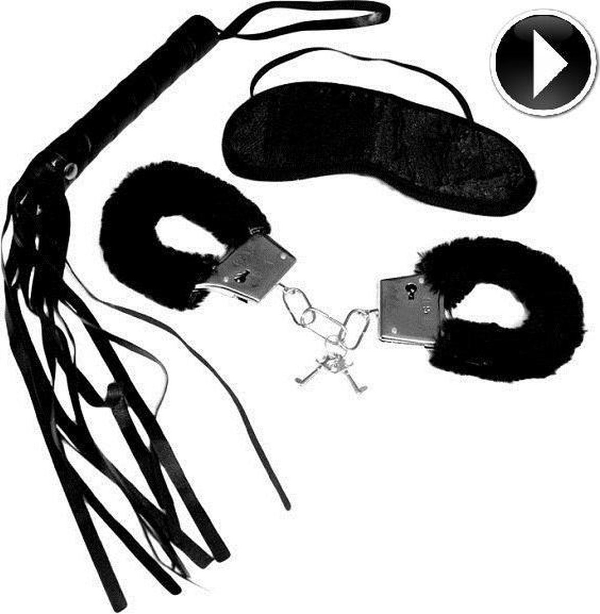 Sex Mischief Intro to S&M Kit - Zwart - 3 delig - bondageset