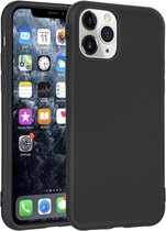 Apple Iphone 11 Pro Zwart siliconen backcover hoesje