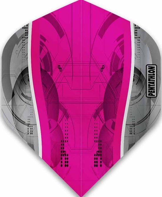 ABC Darts - Dart Flights - Pentathlon Science - Roze - 10 sets (30 stuks) van ABC Darts — afbeelding 2