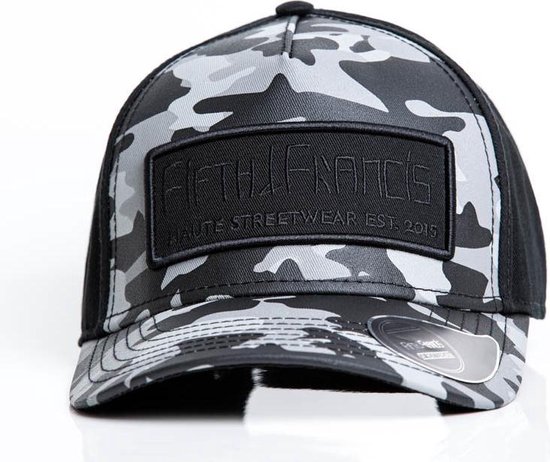 Fifth & Francis - Zwarte pet camo - Baseballcap - one size