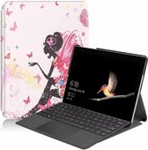 Microsoft Surface Go (1 & 2) Smart Tri-Fold Book Case - Flower fairy