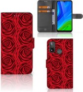 GSM Hoesje Huawei P Smart 2020 Mobiel Bookcase Red Roses