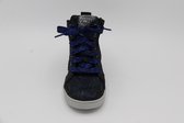 Twins- sneaker enkelhoog blauw - breedte 5 - maat 25