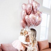 Luxe Geboorte Ballonnen set Meisje - Rose - Goud  - Folie Hart | Huwelijk - Valentijn – Marriage | Hartjes | 3 stuks – 18 inch. (45 cm) | Romantisch | Babyshower - Kraamfeest - Decoratie - Feest - Kraamtijd - Kraamborrel - Versiering - Bruiloft, gebruikt tweedehands  Nederland