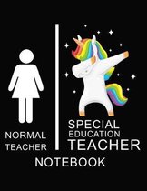 Normal Teacher Special Education Teacher Notebook: Teacher Notebook, unicorn cover / 8.5 x 11