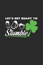 Let's get ready to stumble: 6x9 St. Patrick's Day - dotgrid - dot grid paper - notebook - notes