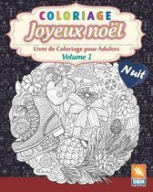 Coloriage - Joyeux noel - Volume 1 - Nuit